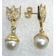 orecchini in oro, perle e zirconi EURO 300