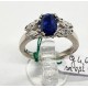 Anello oro diamanti e zaffiro blu Euro  630