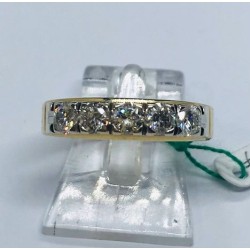Anello oro 18KT con diamanti, Euro 990